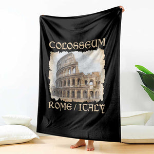 Rome Colosseum Italy Vintage Roman Amphitheatre Ancient Throw Blanket