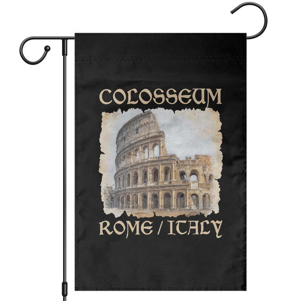 Rome Colosseum Italy Vintage Roman Amphitheatre Ancient Garden Flag
