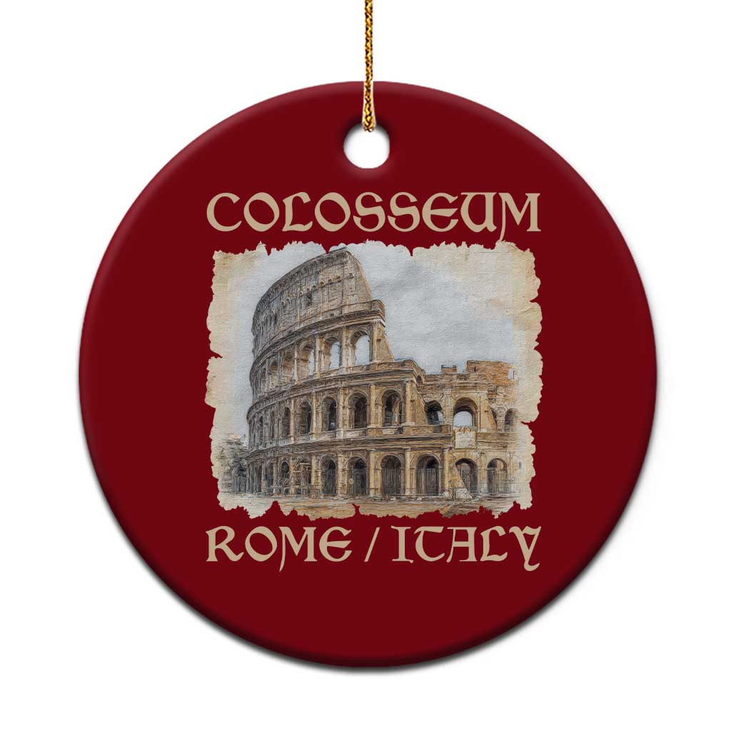 Rome Colosseum Italy Vintage Roman Amphitheatre Ancient Ceramic Ornament