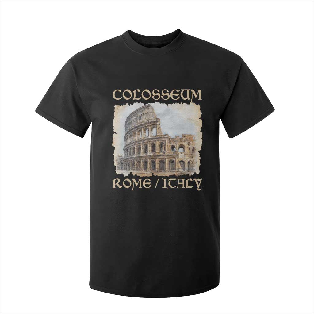 Rome Colosseum Italy Vintage Roman Amphitheatre Ancient T Shirt For Kid