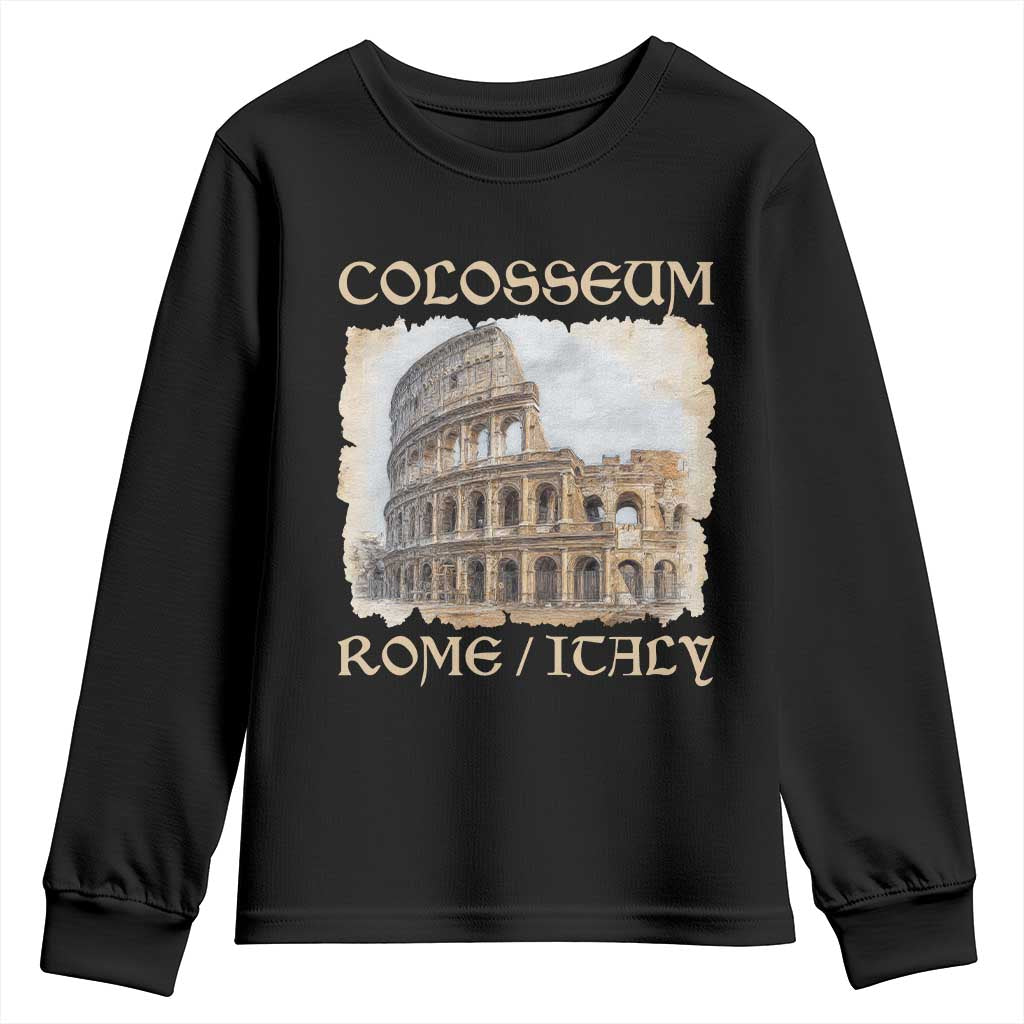 Rome Colosseum Italy Vintage Roman Amphitheatre Ancient Youth Sweatshirt