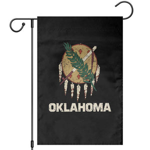 State Flags of Oklahoma Garden Flag Vintage Distressed Native Osage Shield