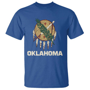State Flags of Oklahoma T Shirt Vintage Distressed Native Osage Shield