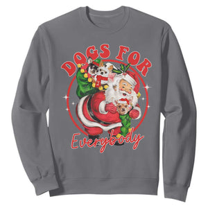 Funny Christmas Dog Owner Sweatshirt Dogs For Everybody Santa Sack Chihuahua TS11 Charcoal Print Your Wear