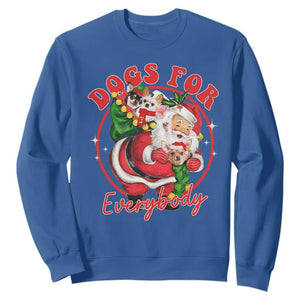 Funny Christmas Dog Owner Sweatshirt Dogs For Everybody Santa Sack Chihuahua TS11 Royal Blue Print Your Wear