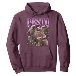 Funny Pesto The Penguin Christmas Hoodie TS11 Maroon Print Your Wear