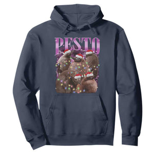 Funny Pesto The Penguin Christmas Hoodie TS11 Navy Print Your Wear