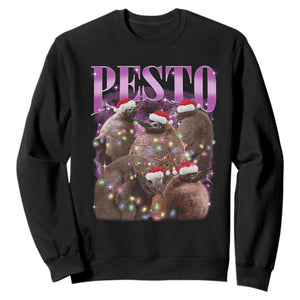 Funny Pesto The Penguin Christmas Sweatshirt TS11 Black Print Your Wear