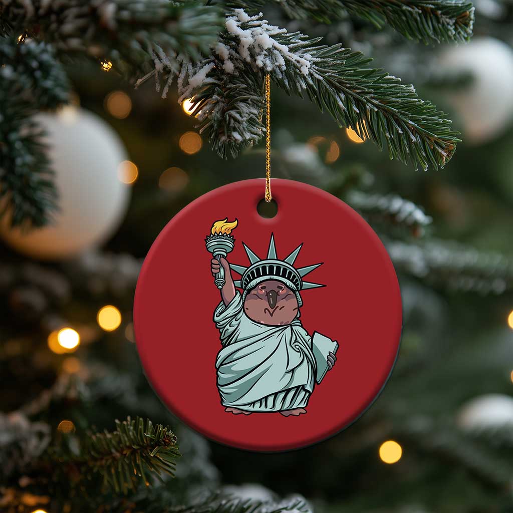 Funny Pesto The Penguin Statue Of Liberty Christmas Ornament TS11 Print Your Wear