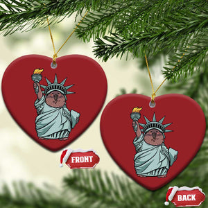 Funny Pesto The Penguin Statue Of Liberty Christmas Ornament TS11 Heart Red Print Your Wear