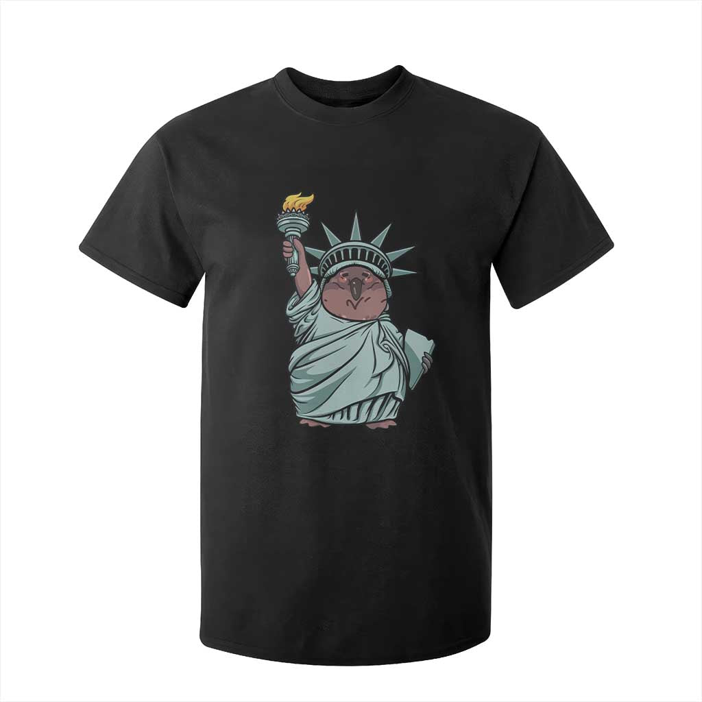 Funny Pesto The Penguin Statue Of Liberty T Shirt For Kid TS11 Black Print Your Wear