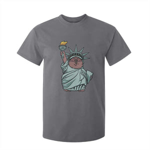 Funny Pesto The Penguin Statue Of Liberty T Shirt For Kid TS11 Charcoal Print Your Wear