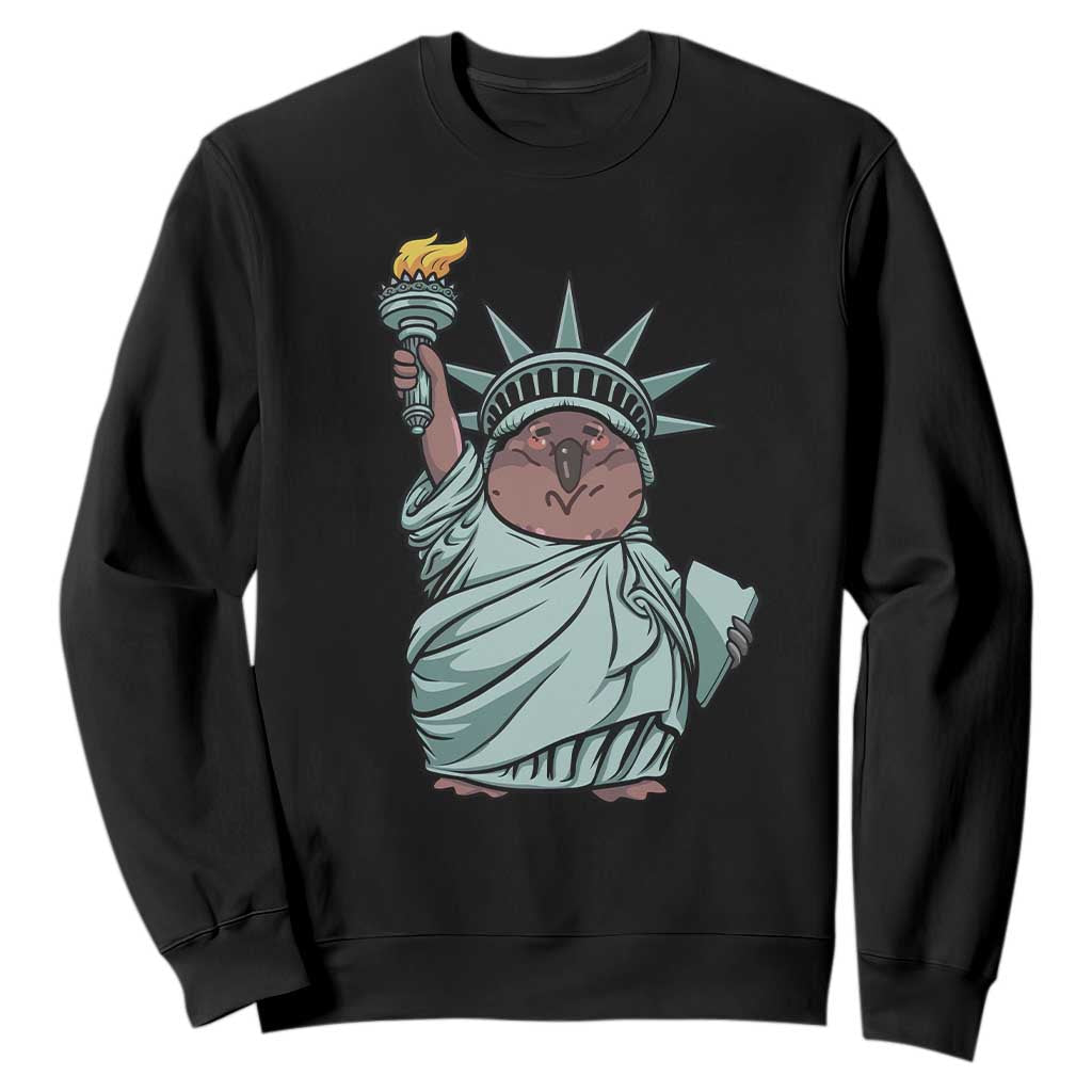 Funny Pesto The Penguin Statue Of Liberty Sweatshirt TS11 Black Print Your Wear