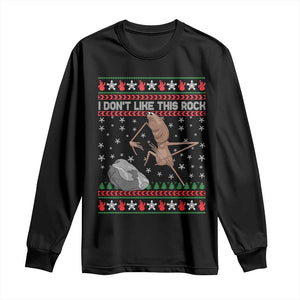 Funny Marcus The Worm Christmas Long Sleeve Shirt I Dont Like This Rock Xmas Meme TS11 Black Print Your Wear