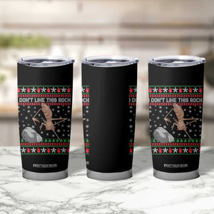 Funny Marcus The Worm Christmas Tumbler Cup I Dont Like This Rock Xmas Meme TS11 Print Your Wear