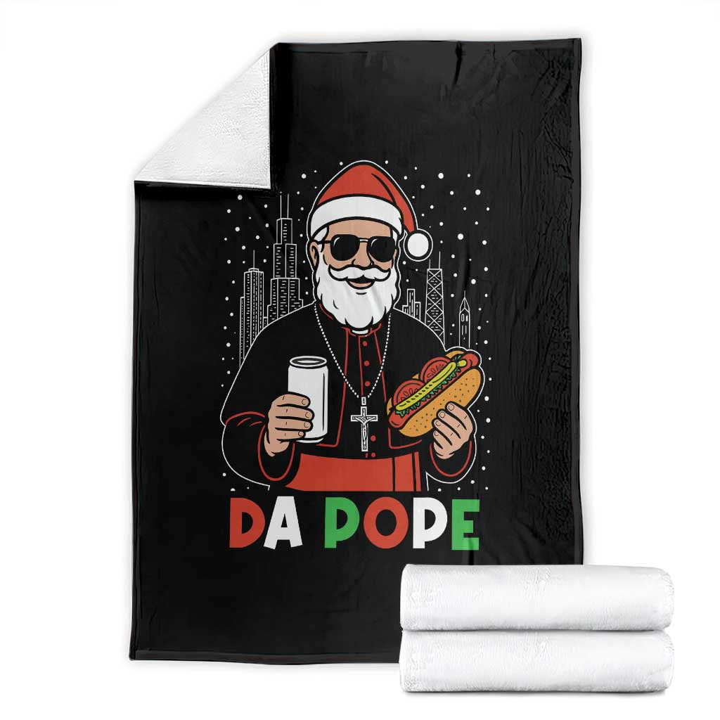 Pope Leo XIV Christmas Throw Blanket Cardinal Robert Prevost Santa Chicago TS11 Black Print Your Wear