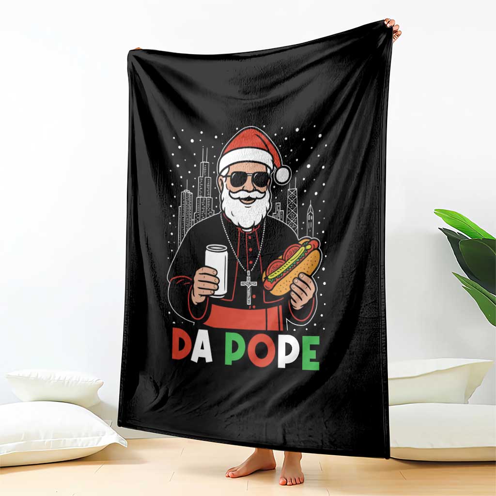 Pope Leo XIV Christmas Throw Blanket Cardinal Robert Prevost Santa Chicago TS11 Print Your Wear