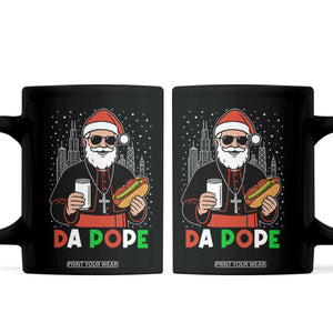 Pope Leo XIV Christmas Coffee Mug Cardinal Robert Prevost Santa Chicago TS11 Black Print Your Wear