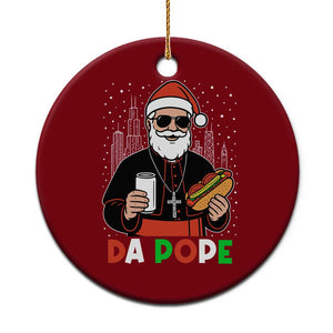 Pope Leo XIV Christmas Ceramic Ornament Cardinal Robert Prevost Santa Chicago TS11 1pc Red Print Your Wear