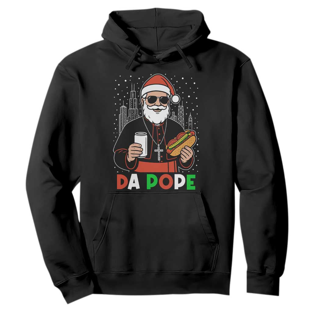 Pope Leo XIV Christmas Hoodie Cardinal Robert Prevost Santa Chicago TS11 Black Print Your Wear
