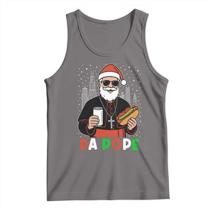 Pope Leo XIV Christmas Tank Top Cardinal Robert Prevost Santa Chicago TS11 Deep Heather Print Your Wear
