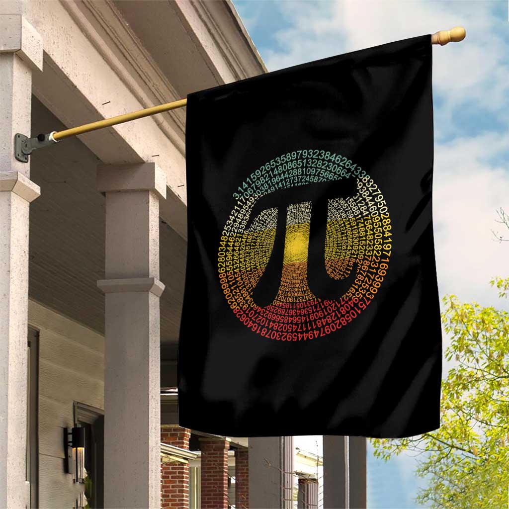 Pi Day Garden Flag 3,14 Pi Number Retro Symbol Math Science TS11 Print Your Wear