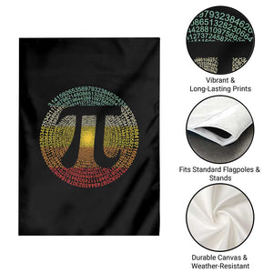 Pi Day Garden Flag 3,14 Pi Number Retro Symbol Math Science TS11 Print Your Wear