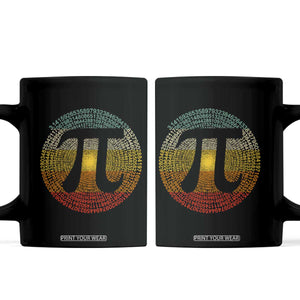 Pi Day Coffee Mug 3,14 Pi Number Retro Symbol Math Science TS11 Black Print Your Wear