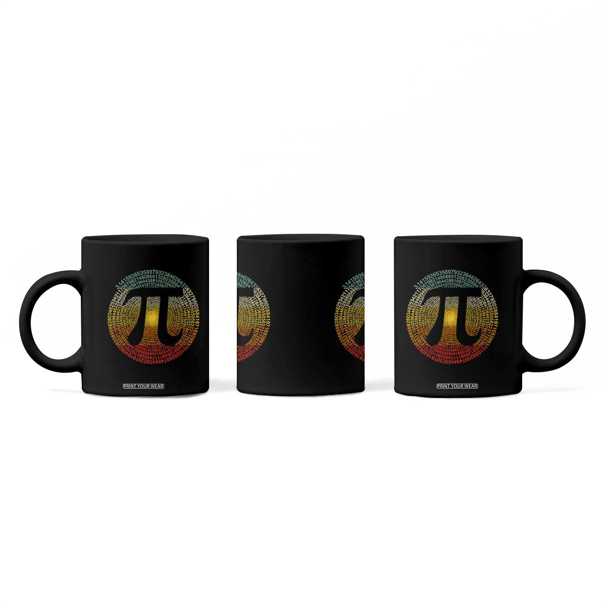 Pi Day Coffee Mug 3,14 Pi Number Retro Symbol Math Science TS11 Print Your Wear