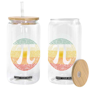 Pi Day Glass Can 3,14 Pi Number Retro Symbol Math Science TS11 Print Your Wear