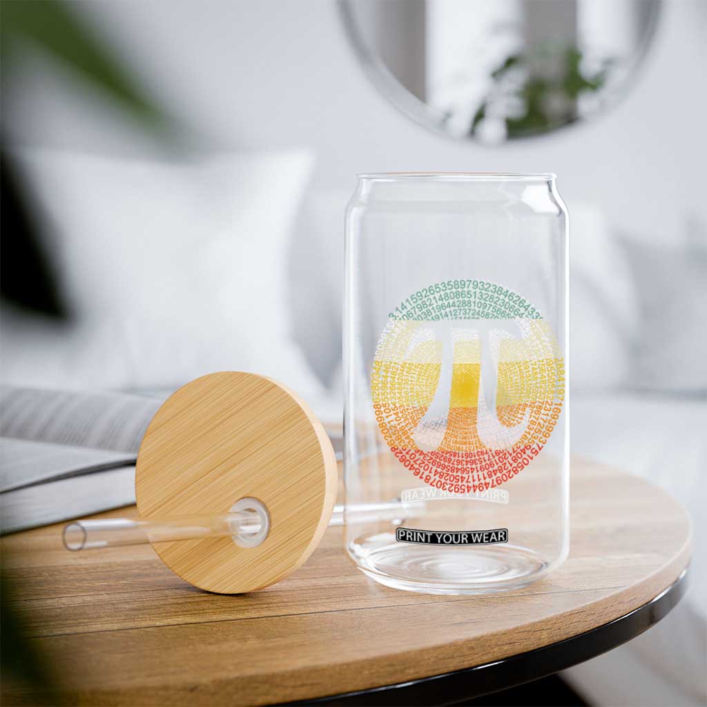 Pi Day Glass Can 3,14 Pi Number Retro Symbol Math Science TS11 Print Your Wear