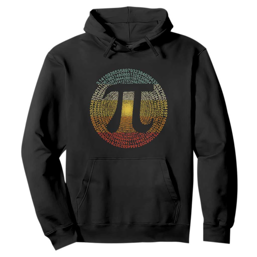 Pi Day Hoodie 3,14 Pi Number Retro Symbol Math Science TS11 Black Print Your Wear