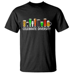 Celebrate Diversity St Patricks Day Beer Drinking T Shirt TS11 Black Print Your Wear