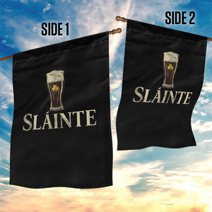 Funny Slainte Stout Beer Irish Drinking St Patricks Day Garden Flag TS11 Print Your Wear
