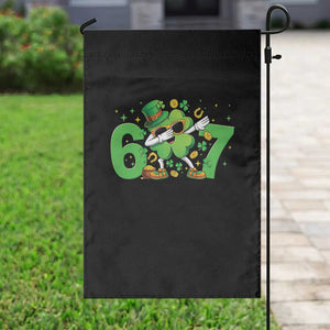 Funny Six Seven 67 St Patricks Day Dabbing Shamrock Garden Flag TS11 Print Your Wear