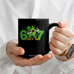 Funny Six Seven 67 St Patricks Day Dabbing Shamrock Coffee Mug TS11 Print Your Wear