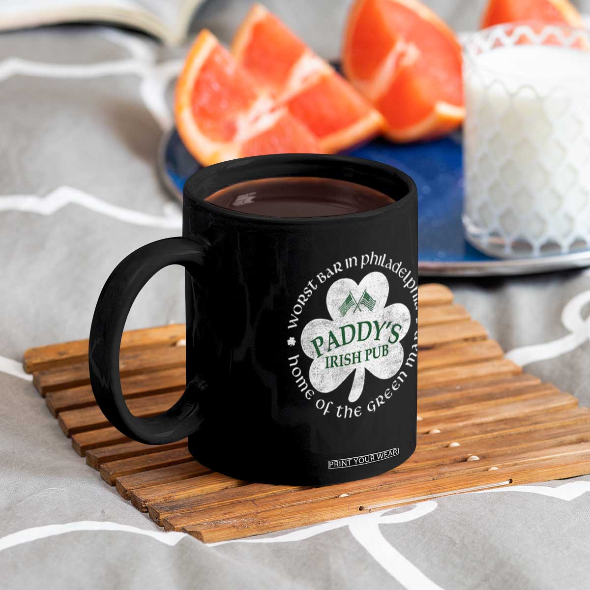 Funny Paddys Irish Pub Coffee Mug Worst Bar In Philadelphia St Patricks Day Beer Drinking TS11 Print Your Wear