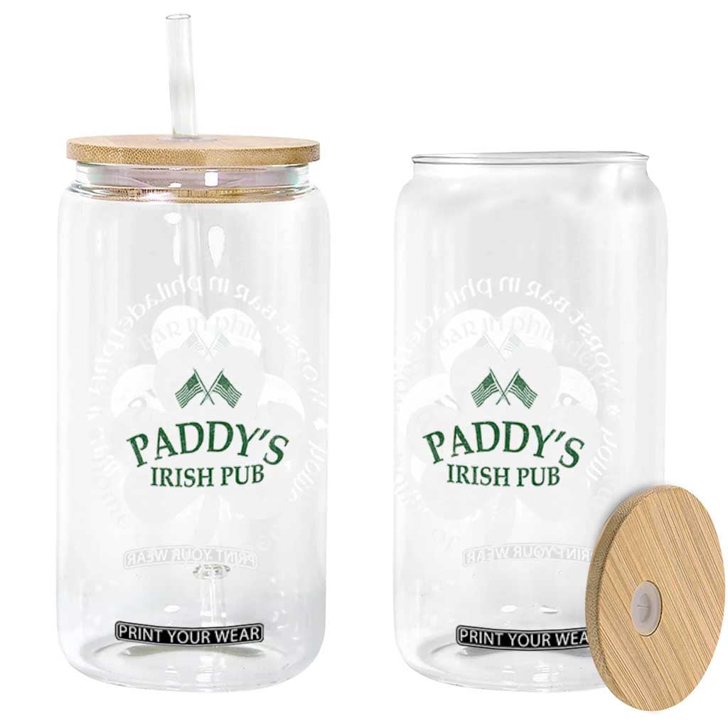 Funny Paddys Irish Pub Glass Can Worst Bar In Philadelphia St Patricks Day Beer Drinking TS11 Print Your Wear