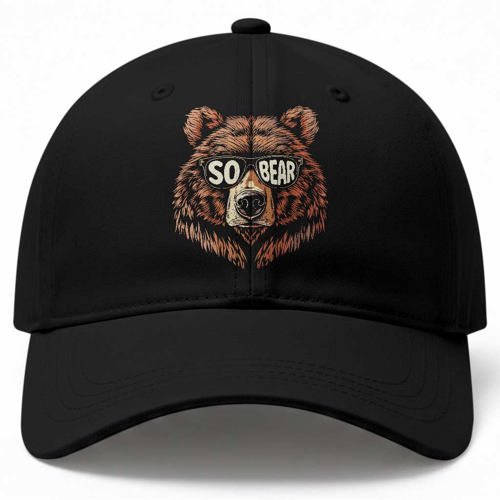 Sobriety Anniversary Sober Bear AA NA Recovery Baseball Cap TS11 Print Your Wear