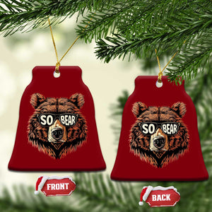 Sobriety Anniversary Sober Bear AA NA Recovery Ceramic Ornament TS11 Print Your Wear