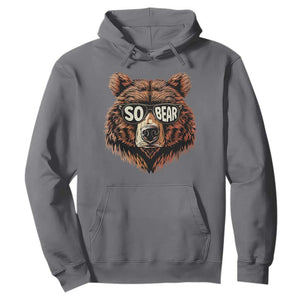 Sobriety Anniversary Sober Bear AA NA Recovery Hoodie TS11 Charcoal Print Your Wear