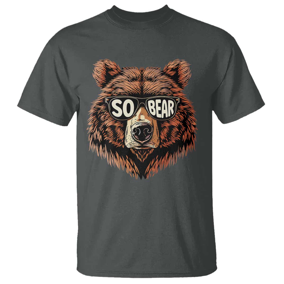 Sobriety Anniversary Sober Bear AA NA Recovery T Shirt TS11 Dark Heather Print Your Wear