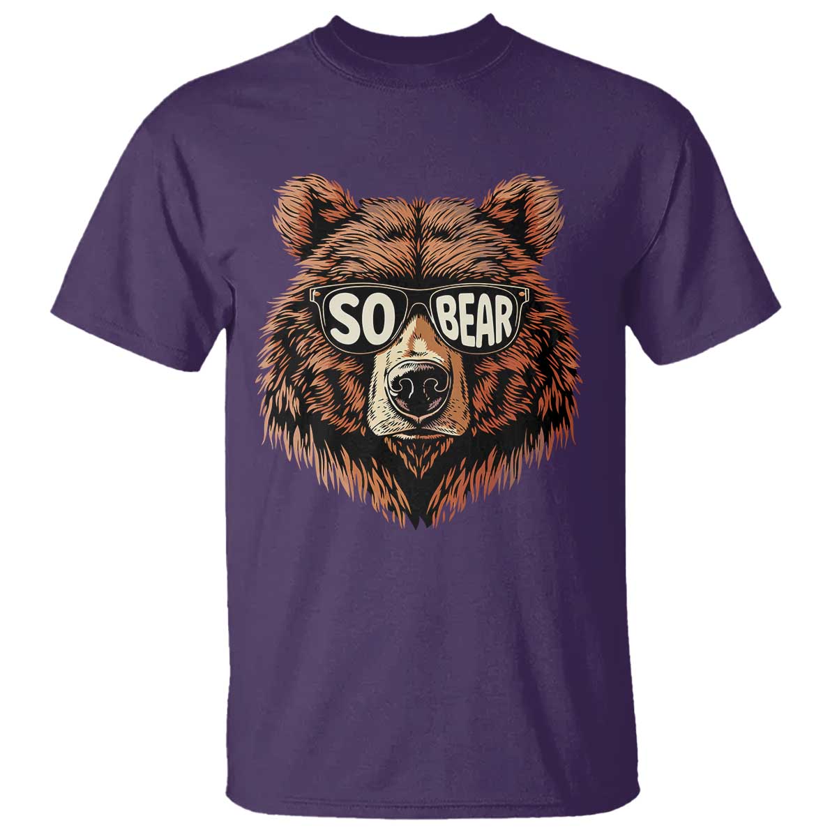 Sobriety Anniversary Sober Bear AA NA Recovery T Shirt TS11 Purple Print Your Wear