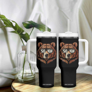 Sobriety Anniversary Sober Bear AA NA Recovery Tumbler With Handle TS11 Print Your Wear