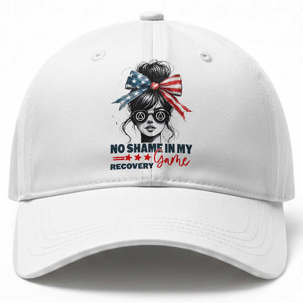 No Shame In My Recovery Game Baseball Cap Sobriety AA NA Anniversary TS11 Print Your Wear