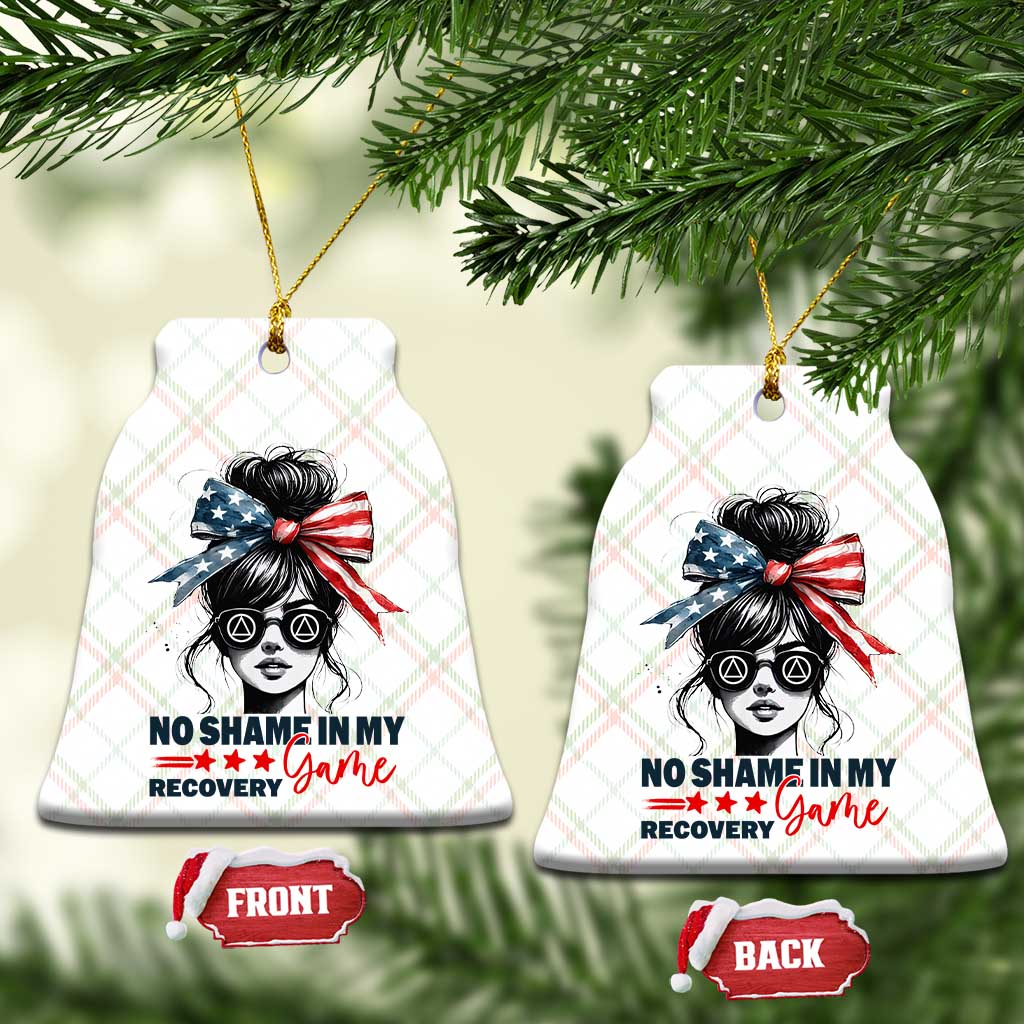 No Shame In My Recovery Game Ceramic Ornament Sobriety AA NA Anniversary TS11 Print Your Wear
