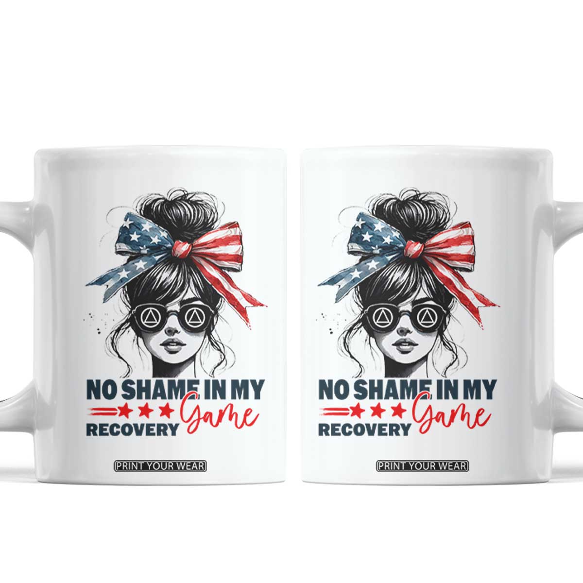 No Shame In My Recovery Game Coffee Mug Sobriety AA NA Anniversary TS11 White Print Your Wear