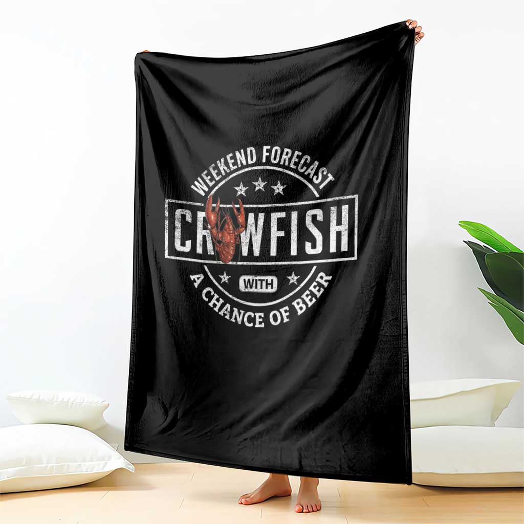 Weekend Forecast Crawfish With A Chance Of Beer Throw Blanket TS11 Print Your Wear