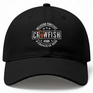 Weekend Forecast Crawfish With A Chance Of Beer Baseball Cap TS11 Print Your Wear