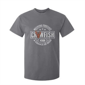 Weekend Forecast Crawfish With A Chance Of Beer T Shirt For Kid TS11 Charcoal Print Your Wear
